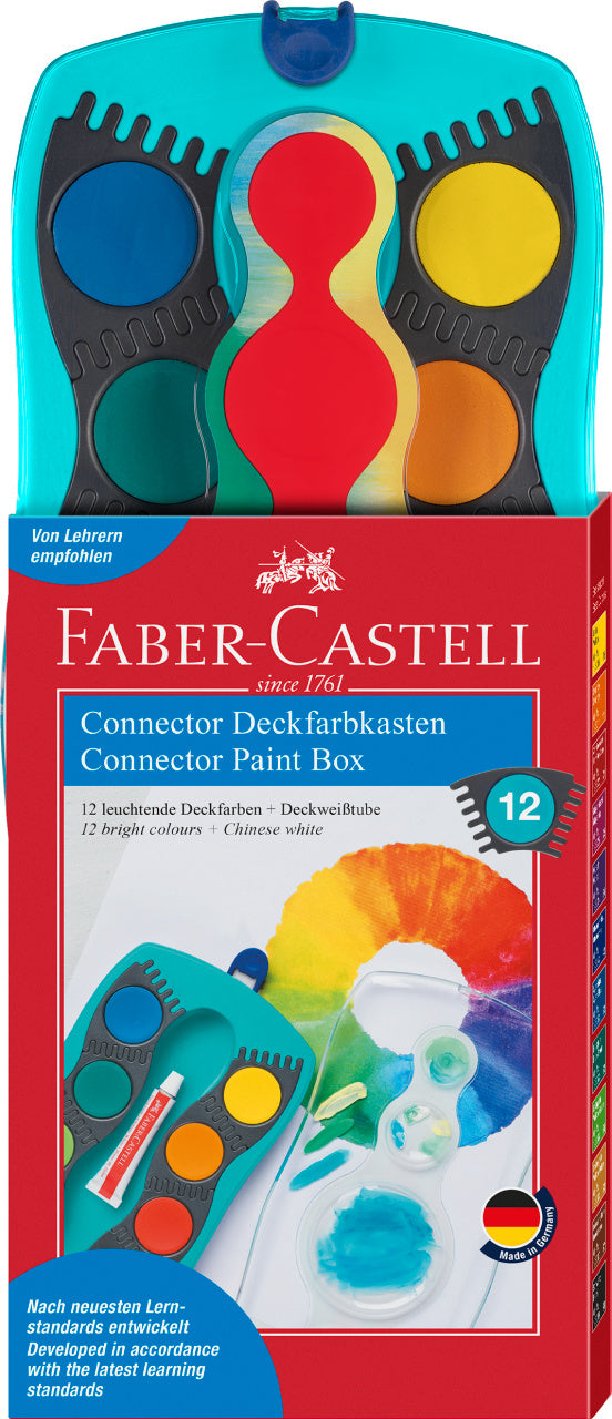 ACUARELE 12 CULORI TURCOAZ CONNECTOR FABER-CASTELL ACUARELE 12 CULORI TURCOAZ CONNECTOR FABER-CASTELL
